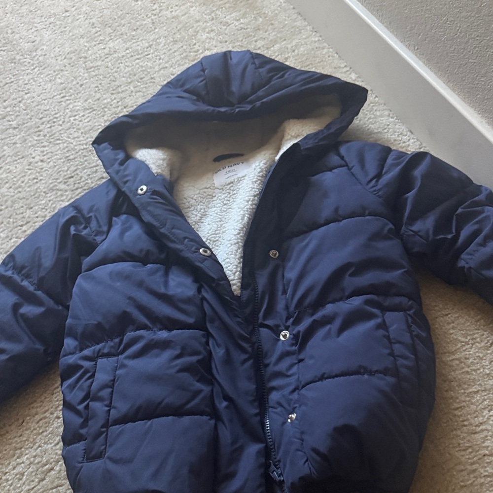 Old Navy Kids Dark Blue Puffer Jacket